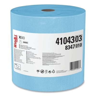 WYPALL X80 SHOP PRO CLOTH TOWEL BLUE 475/ROLL